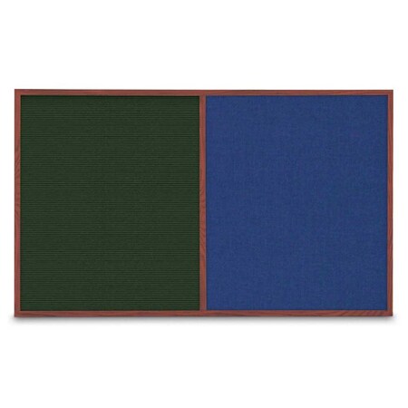 United Visual Products Enclosed Corkboard, 1 Door, 18"x24", 4" Fra UV3400-BRONZE-CLOUD